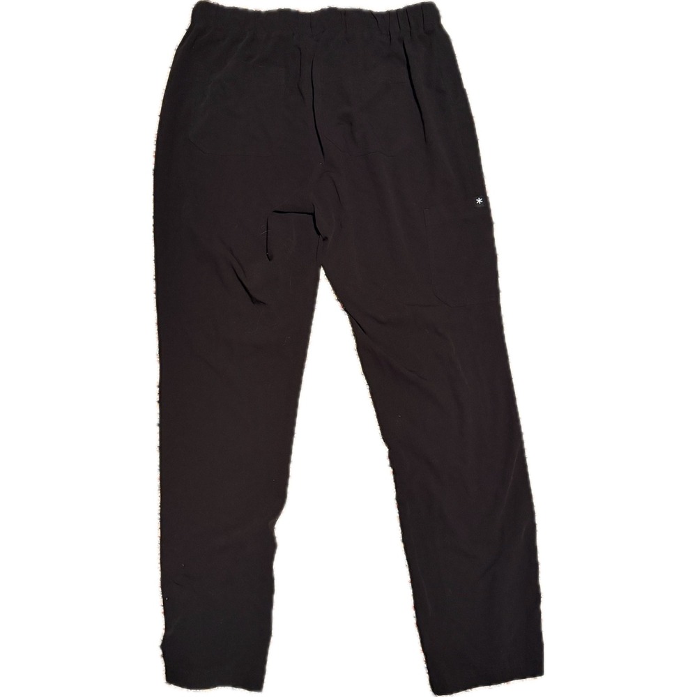 Beyond Scrubs Women Black Drawstring Straight Leg Scrub Pants Size TM